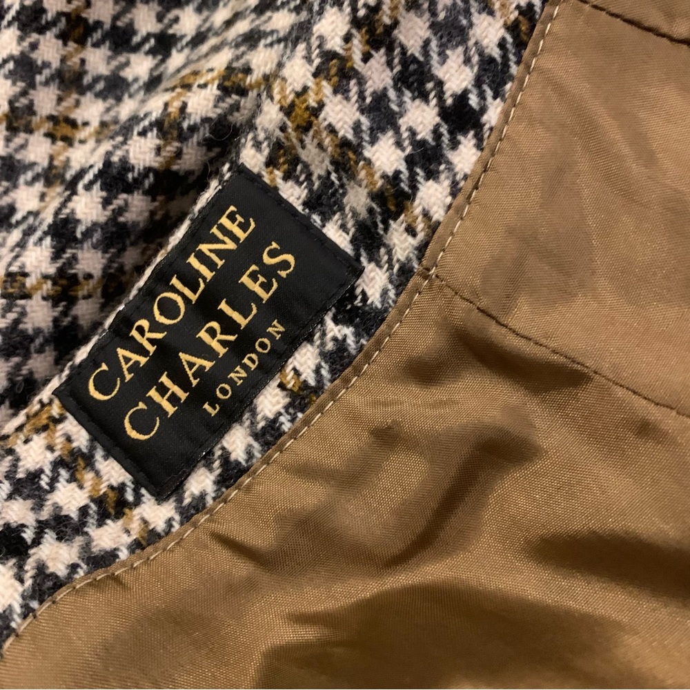 Caroline Charles London 100% Wool Skirt Tweed UK Size 12 / US Size 8 - Picture 3 of 10